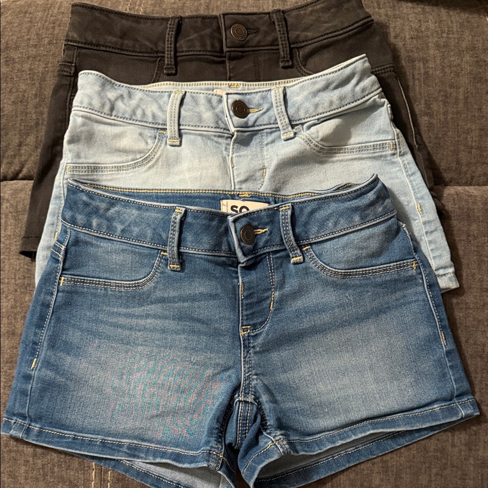 3 pairs SO and 1 Cat and Jack Girls Shorts size 8 (4 total) - Picture 6 of 9
